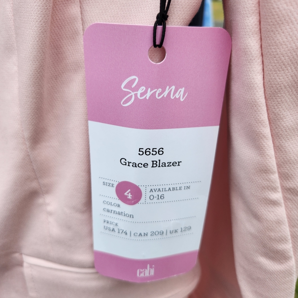 NEW Cabi Grace Blazer in Pink